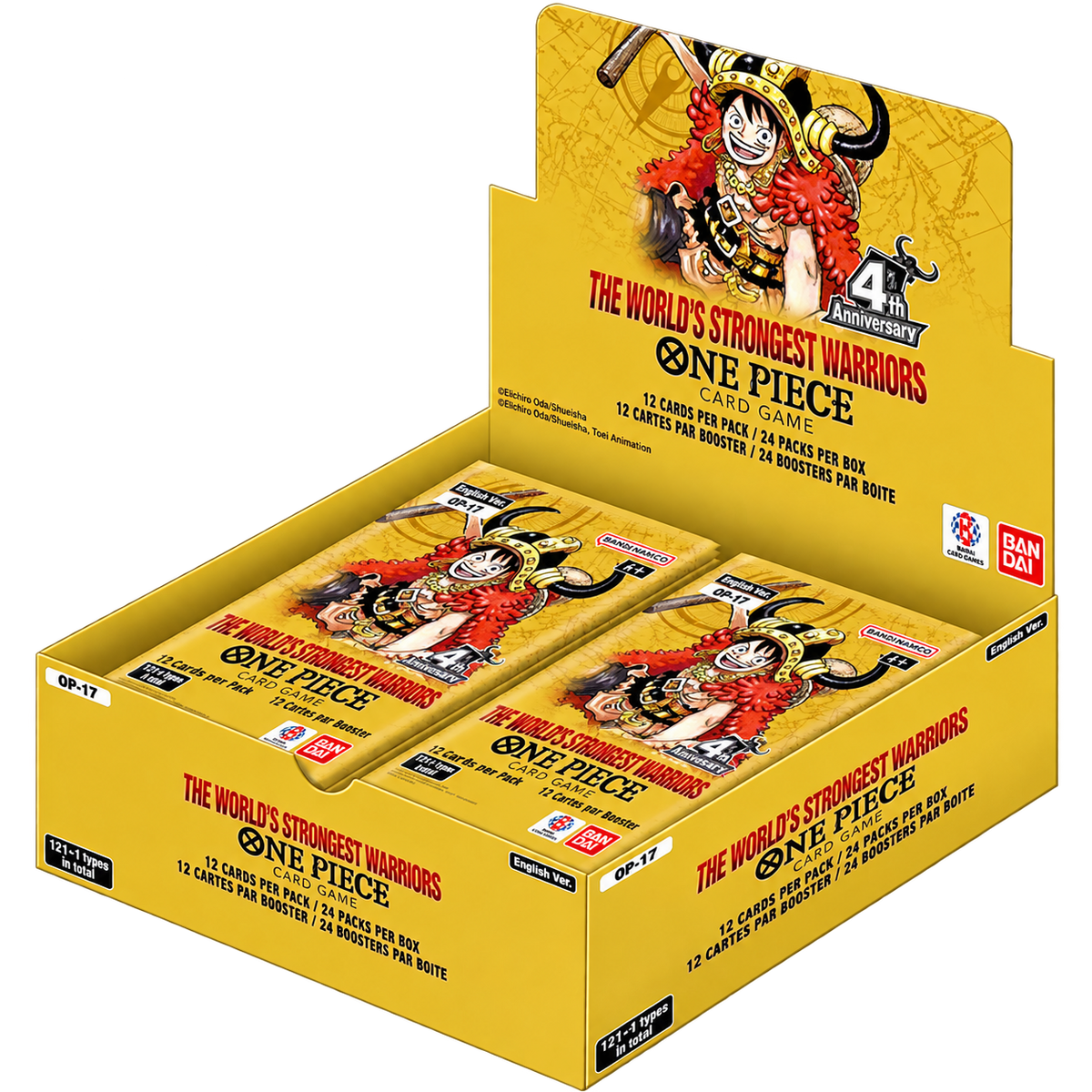 One Piece kártyajáték: The World's Strongest Warriors [OP-17] kiegészítő doboz (24 csomag)