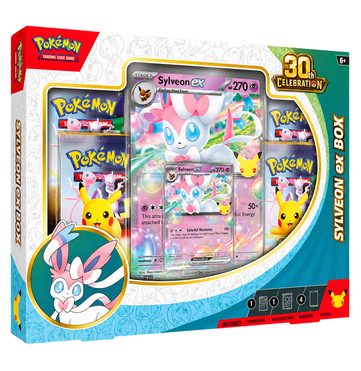 Pokémon TCG: 30. évfordulós ünnepi kiadás – Sylveon ex doboz