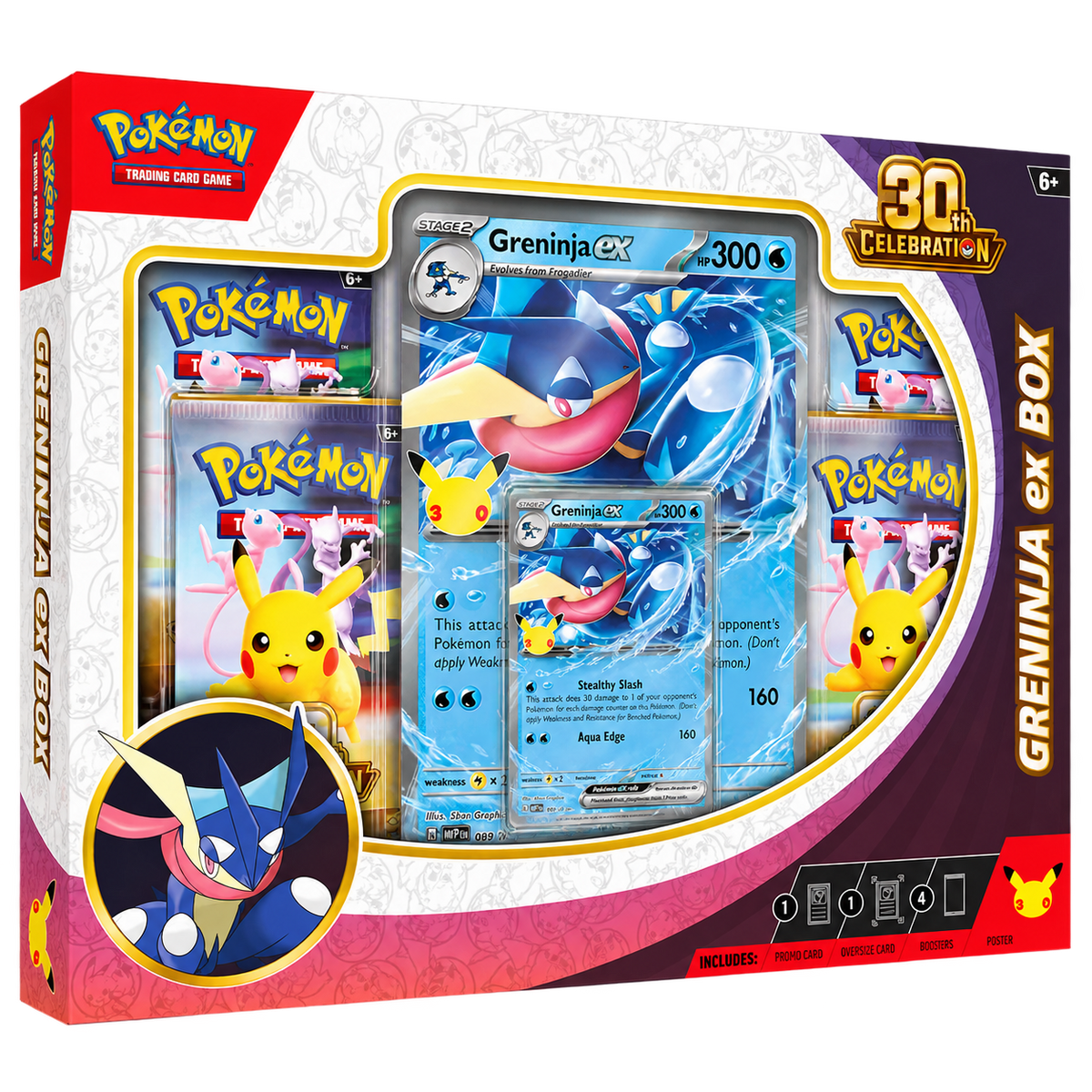 Pokémon TCG: 30. évfordulós ünnepi kiadás – Greninja ex doboz